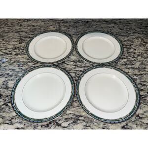Mikasa Clarendon L3110 Salad Plates Set of 4 Fine China Vtg